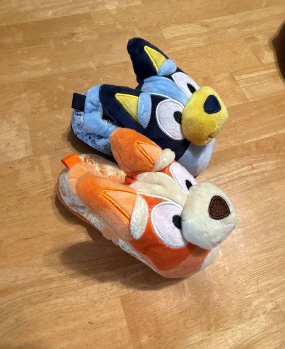 Ground Up Bluey & Bingo Kids' 3D Plush Slippers